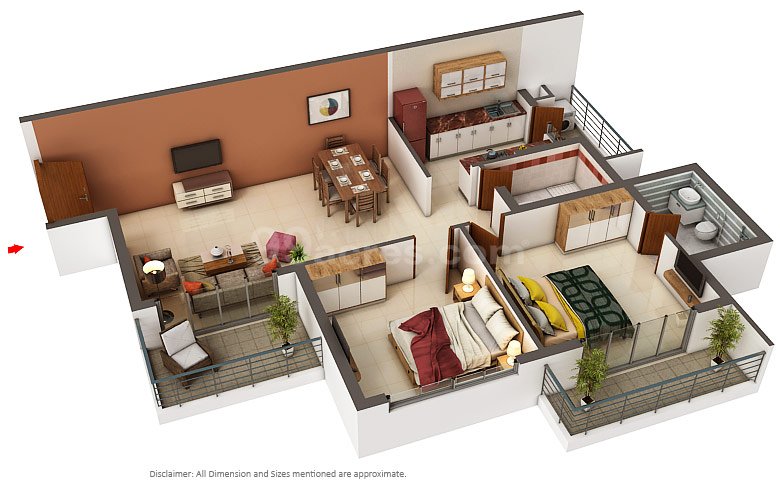 2 BHK Apartment (1,349 sq.ft.)