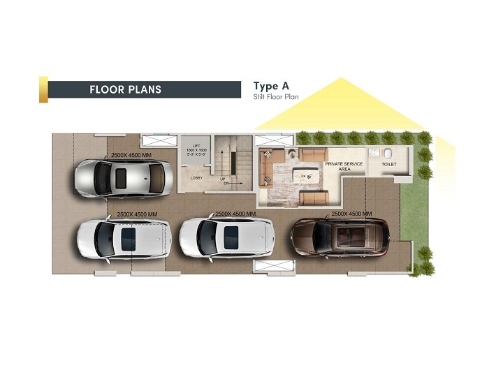 3 BHK Floor (1440 sq.ft.)