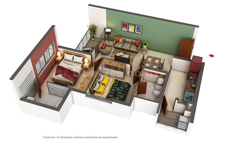 2 BHK Apartment (903 sq.ft.)