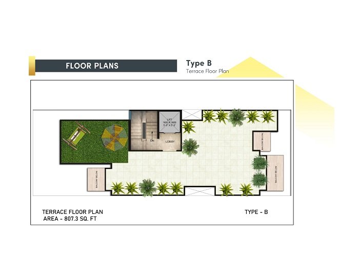 3 BHK Floor (1440 sq.ft.)