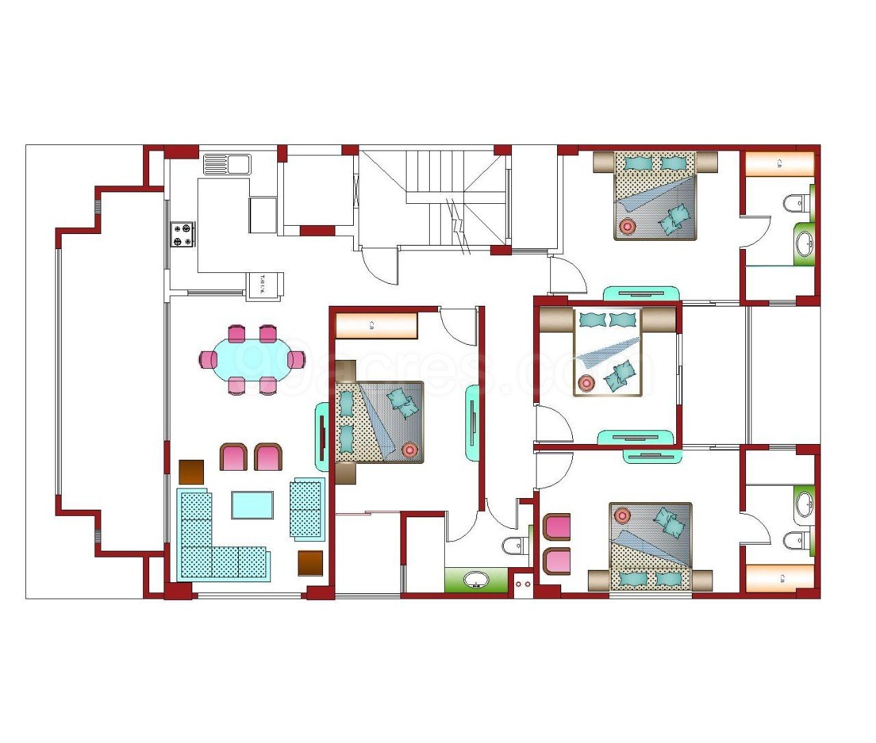 4BHK Residential Apartment