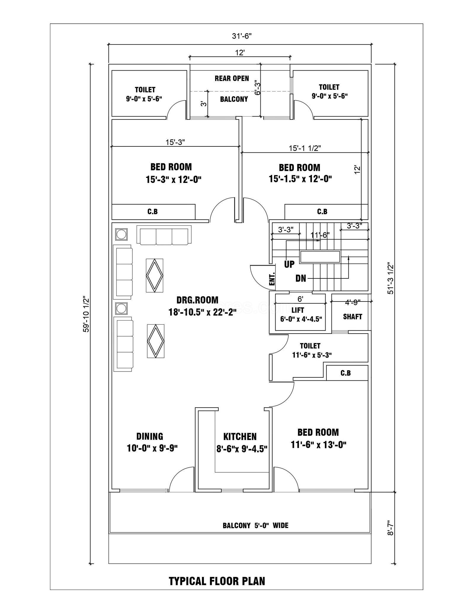 3 BHK, Builder Floor