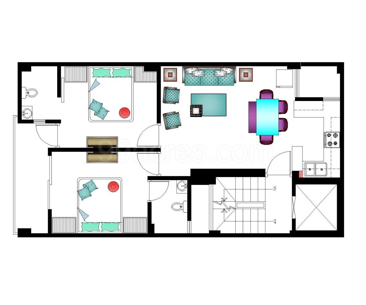 4 BHK Residential Apartment (3600 sq.ft.)