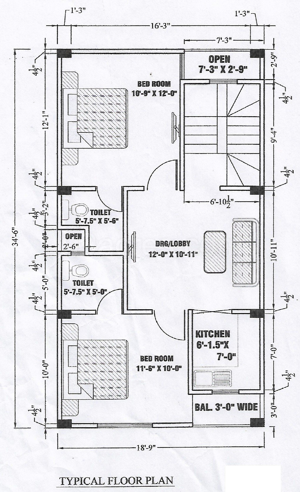3 BHK, Builder Floor