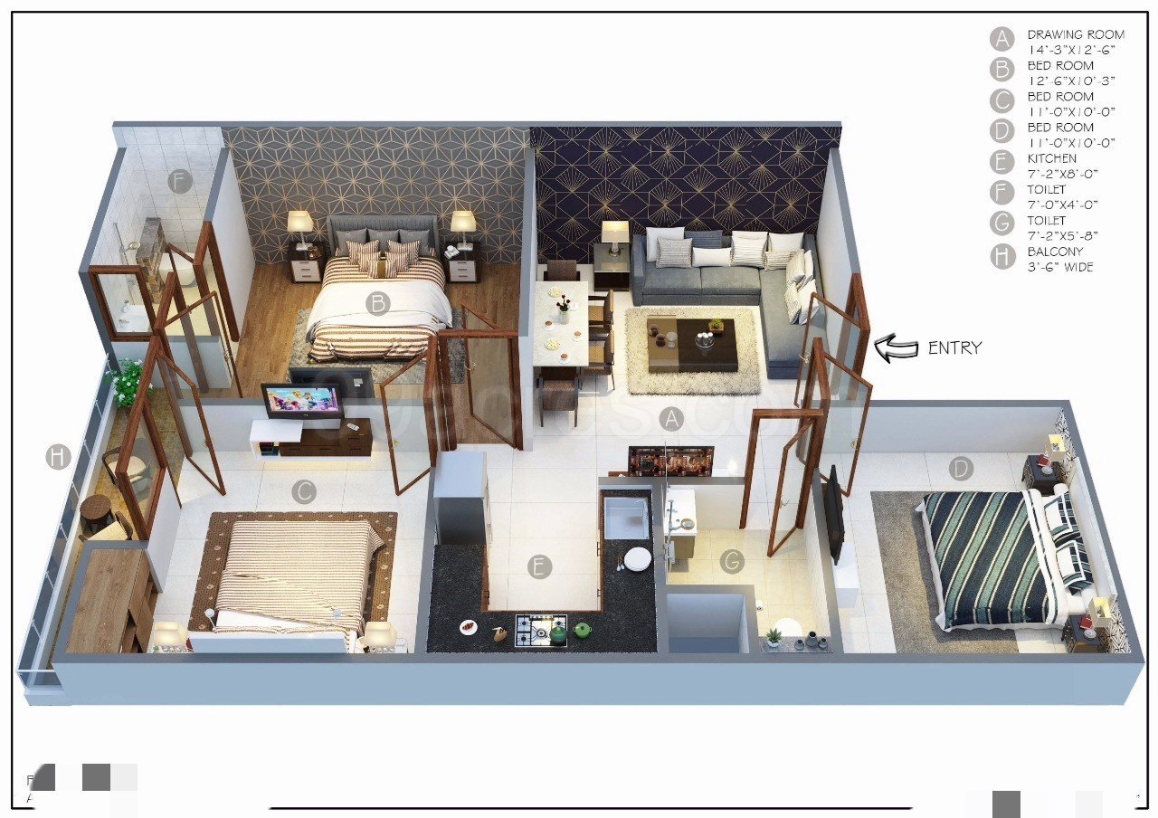 3 BHK Builder Floor