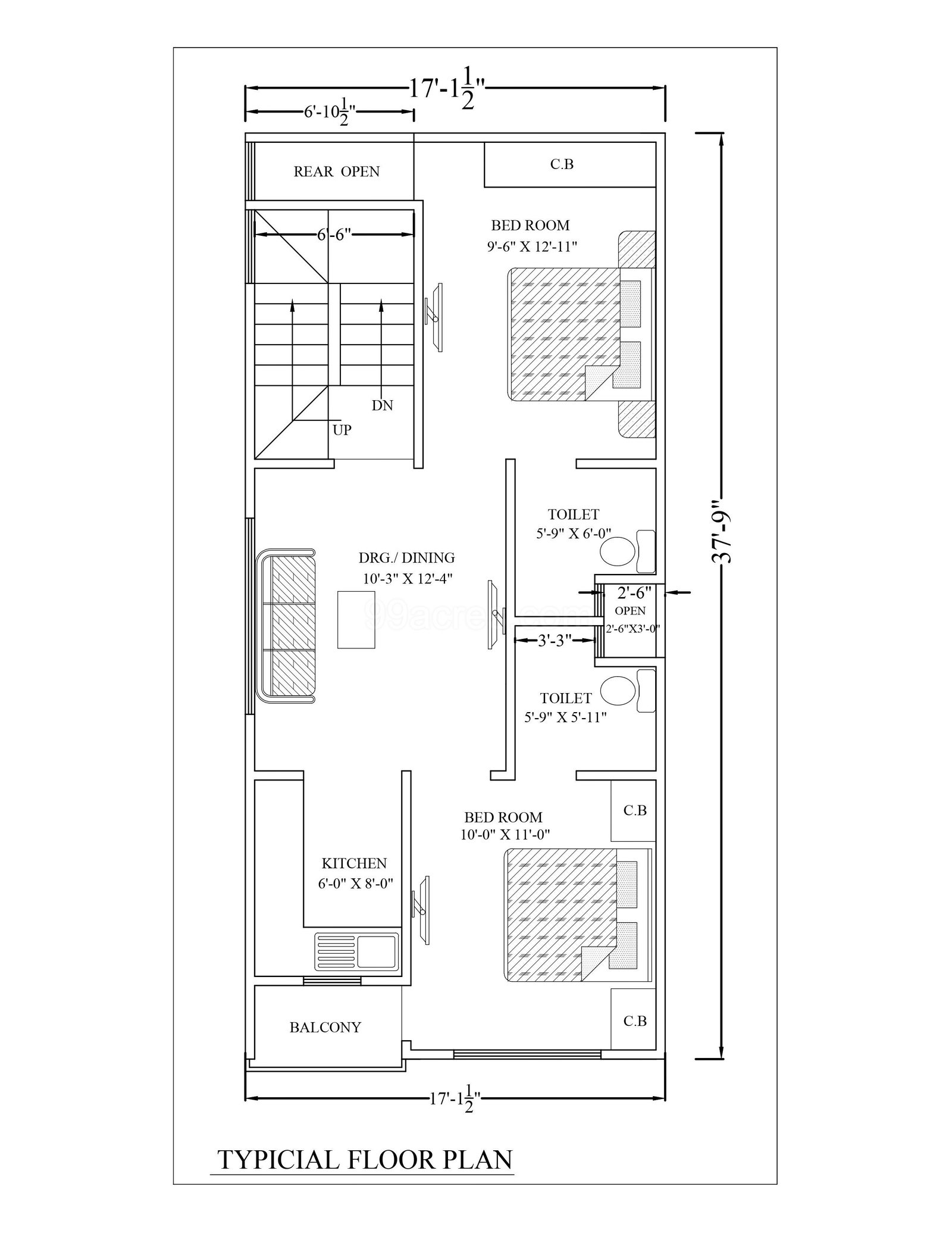 3 BHK, Builder Floor